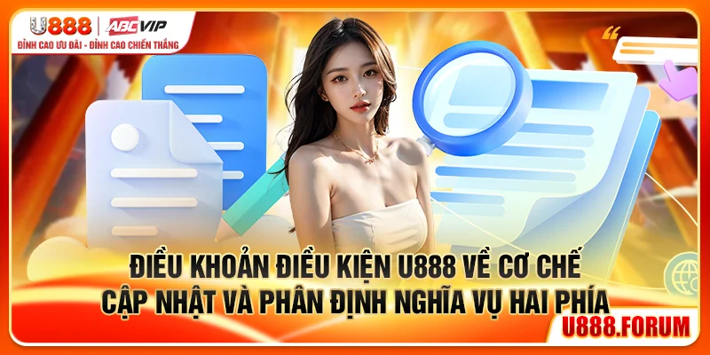Điều Khoản Điều Kiện U888 - Quy Định Rõ Ràng, Chơi An Tâm 3 Điều khoản điều kiện U888 về cơ chế cập nhật và phân định nghĩa vụ hai phía