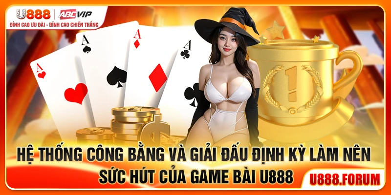 Hệ thống công bằng và giải đấu định kỳ làm nên sức hút của game bài U888