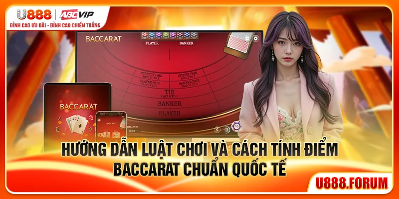 Hướng dẫn luật chơi và cách tính điểm Baccarat U888 chuẩn quốc tế