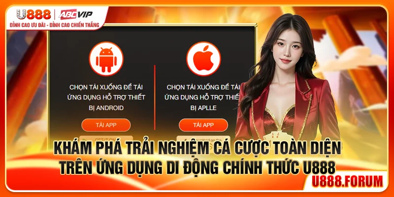 Tải App U888 - Cài Đặt Ứng Dụng Chính Thức Cho Android lẫn iOS 1 Khám phá trải nghiệm cá cược toàn diện trên ứng dụng di động chính thức